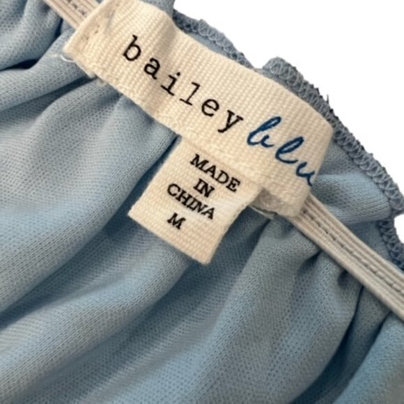 NWT Bailey Blue Blue Floral Tiered Flowy Feminine Mini Dress Juniors Size Medium - Picture 8 of 15